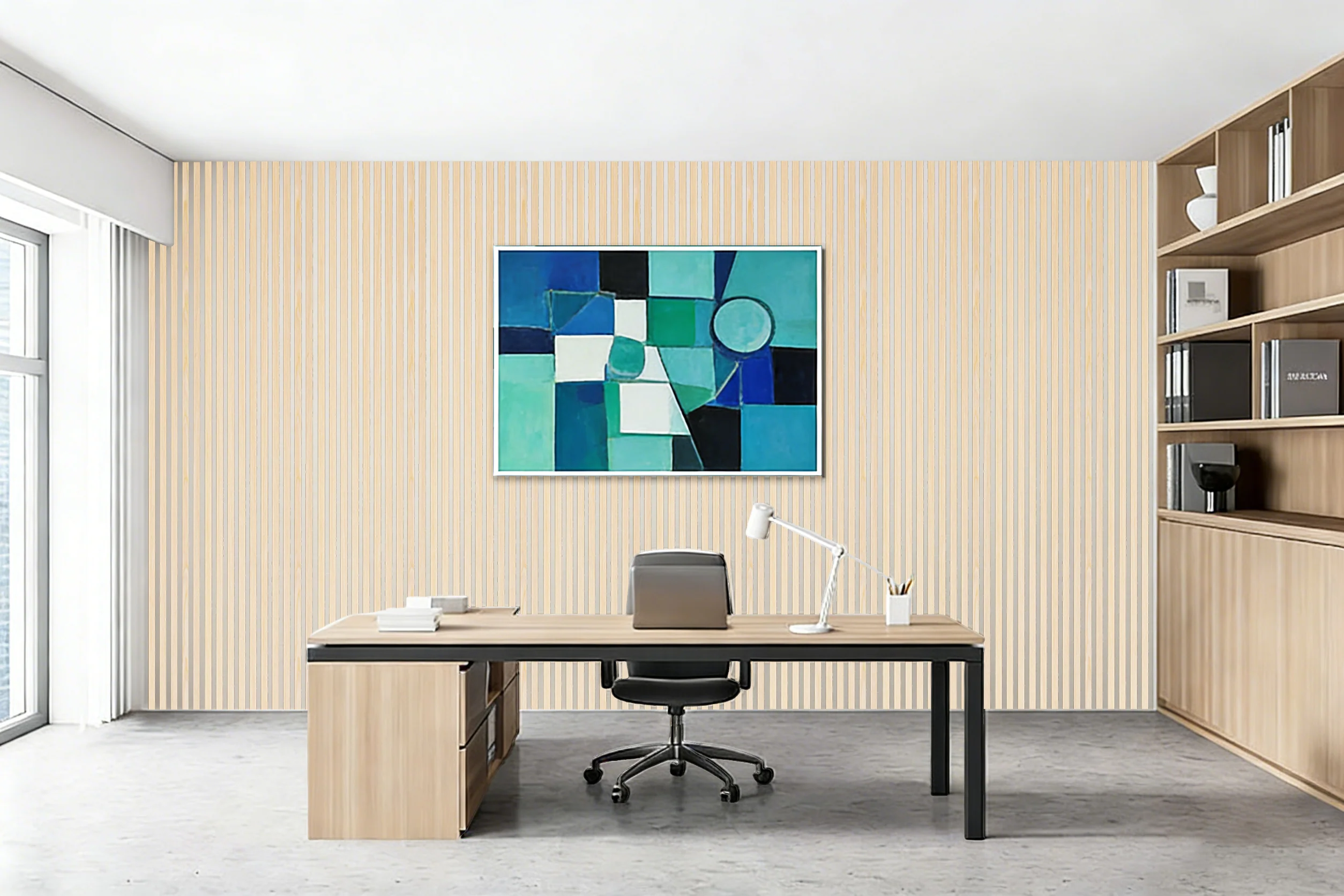 Akustikpaneel Premium Kiefer – Filz Beige 244 × 60 cm - Image 7