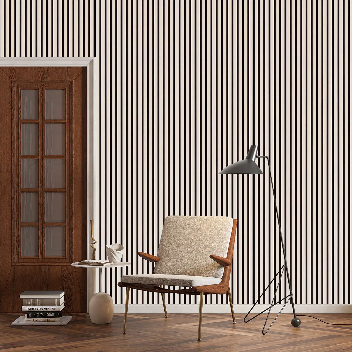 Akustikpaneel Premium Kiesel – Filz Schwarz 244 × 60 cm - Image 7