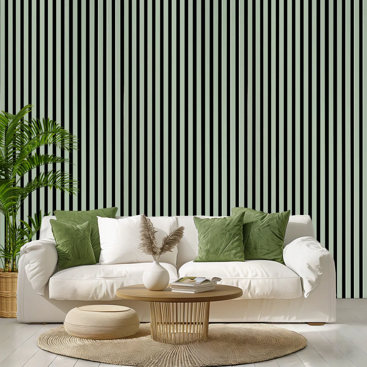 Akustikpaneel Premium Salbei – Filz Schwarz 244 × 60 cm - Image 5