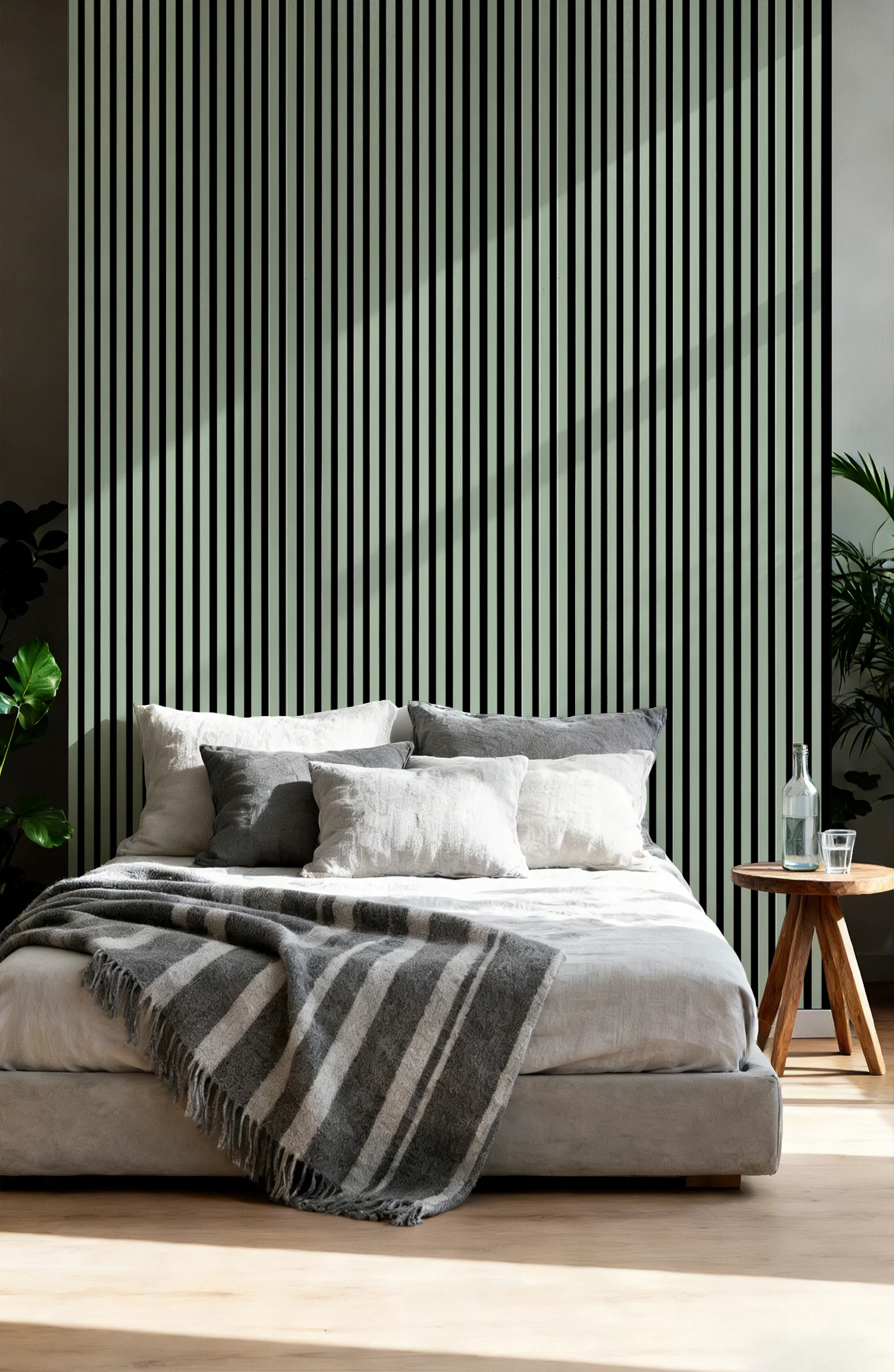Akustikpaneel Premium Salbei – Filz Schwarz 244 × 60 cm - Image 6