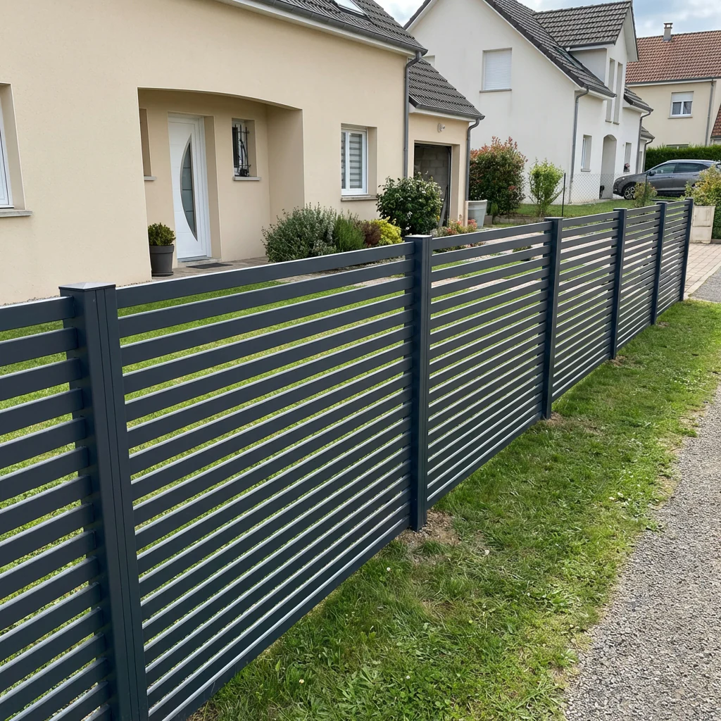 Aluminium Sichtschutzzaun MARIO Schmal Anthrazit - Image 6