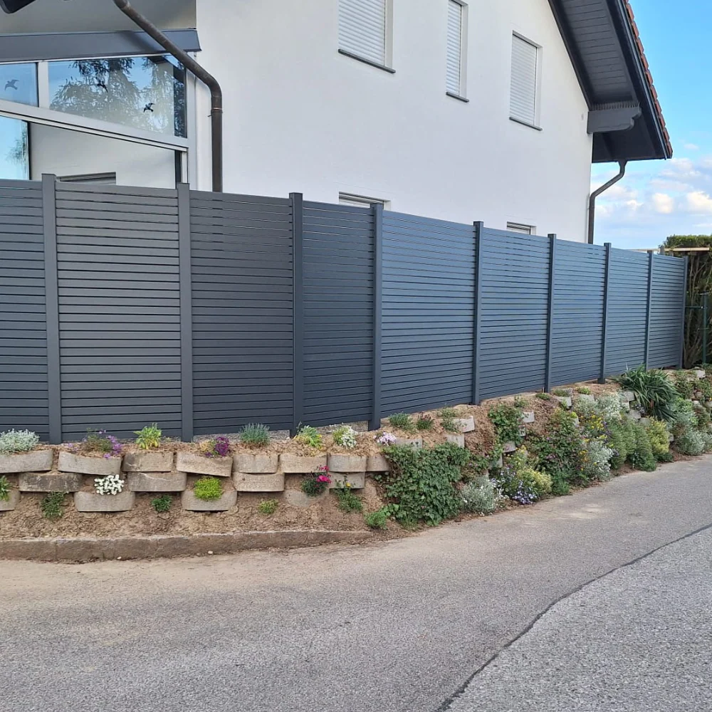 Aluminium Sichtschutzzaun Rhombus MARIO Anthrazit - Image 11