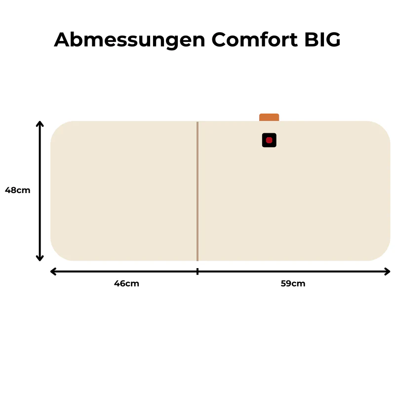 Beheizbare Sitzauflage Comfort BIG Beige - Image 4