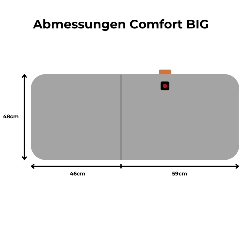 Beheizbare Sitzauflage Comfort BIG Grau - Image 4