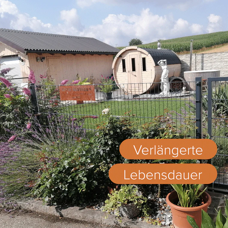 Doppelstabmattenzaun Komplettset Moosgrün 6/5/6 - Image 4
