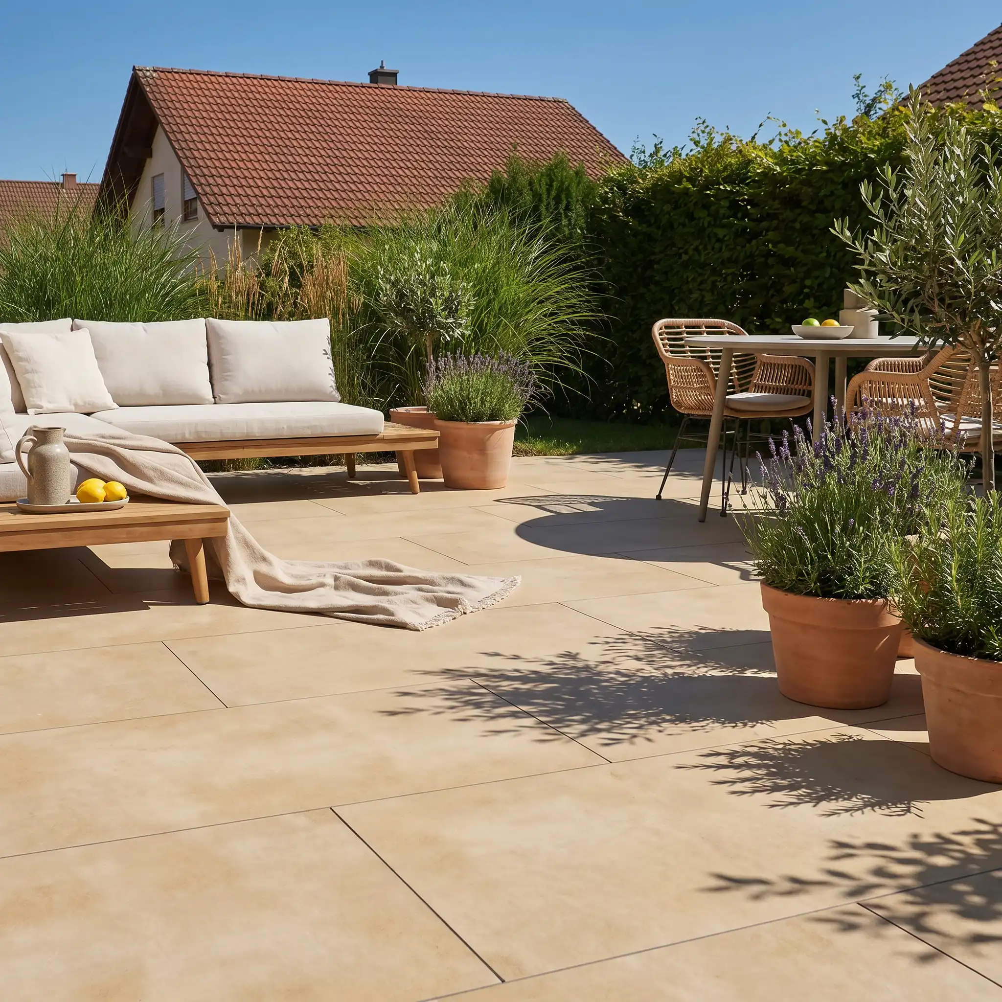 Komplettpaket Terrassenplatte Grande Cream 120x60x2cm - Image 11