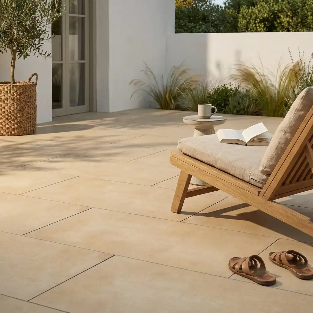 Komplettpaket Terrassenplatte Grande Cream 120x60x2cm - Image 6