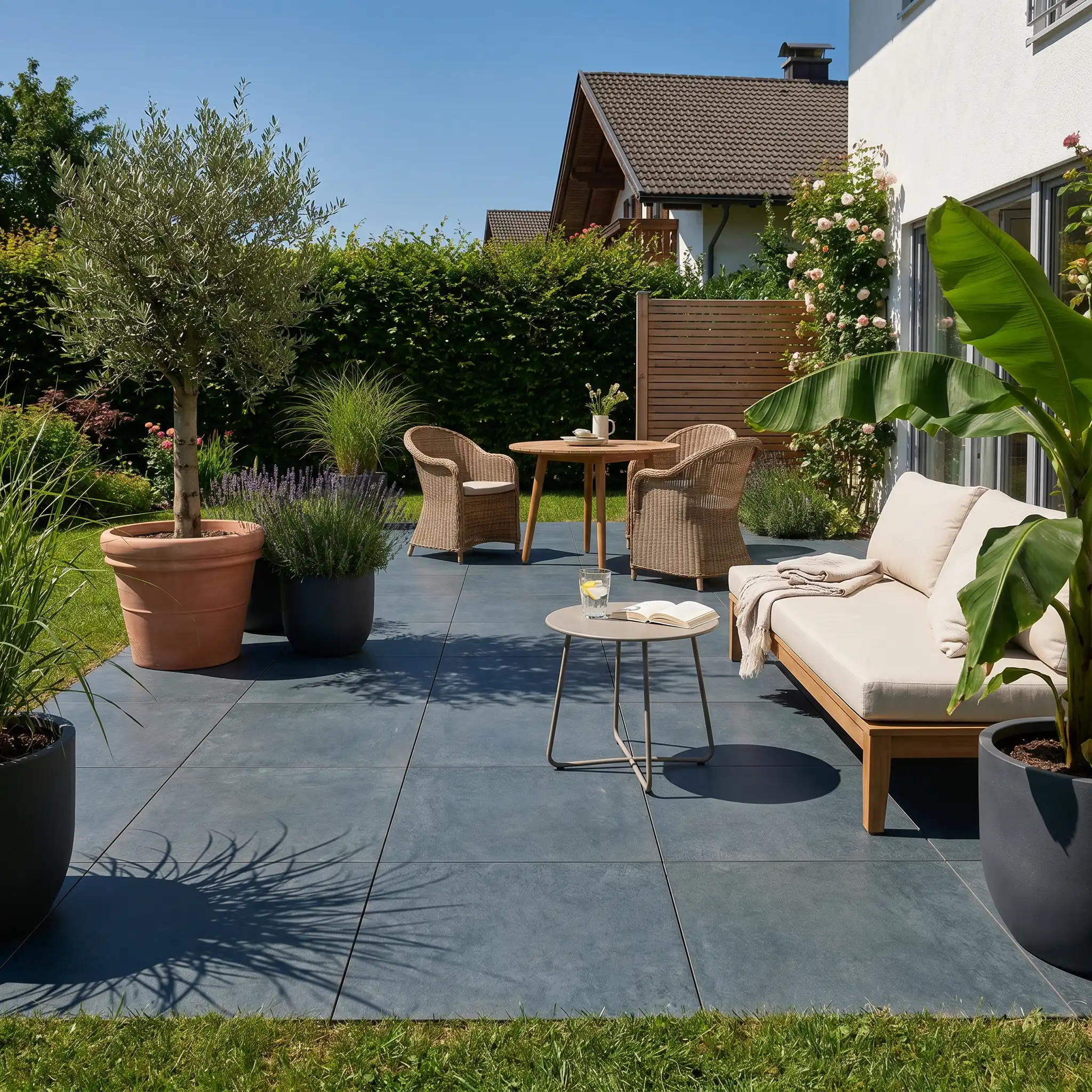 Komplettpaket Terrassenplatte Nero 60x60x2cm - Image 9