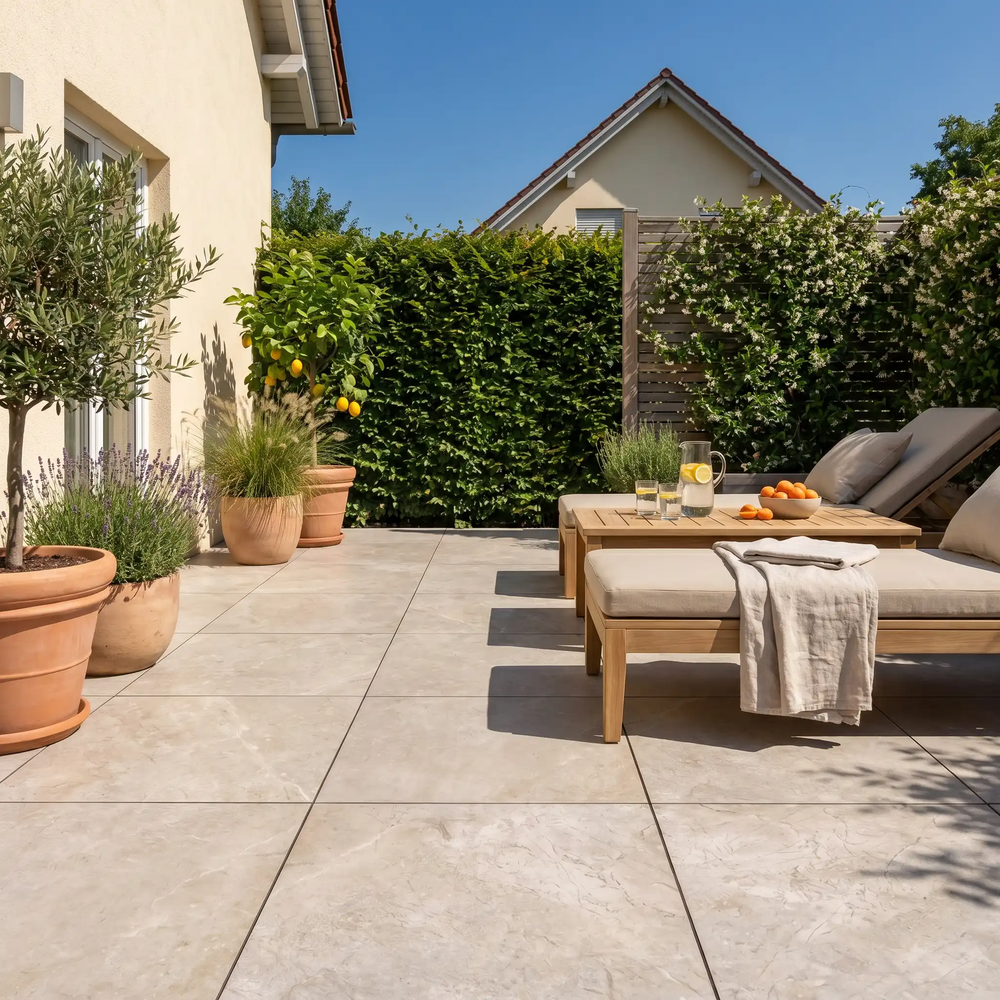 Komplettpaket Terrassenplatte Quarz 60x60x2cm - Image 10