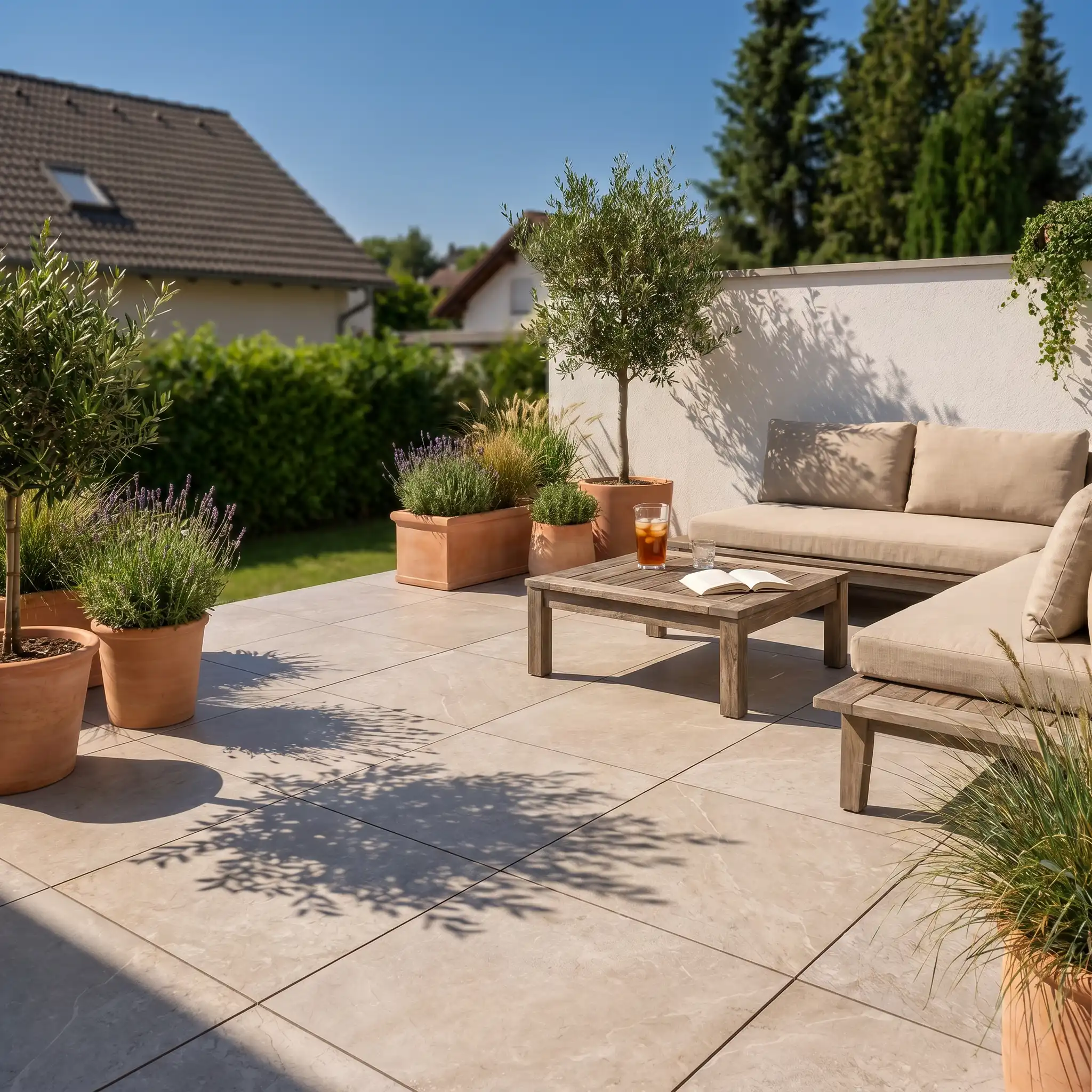 Komplettpaket Terrassenplatte Quarz 60x60x2cm - Image 12