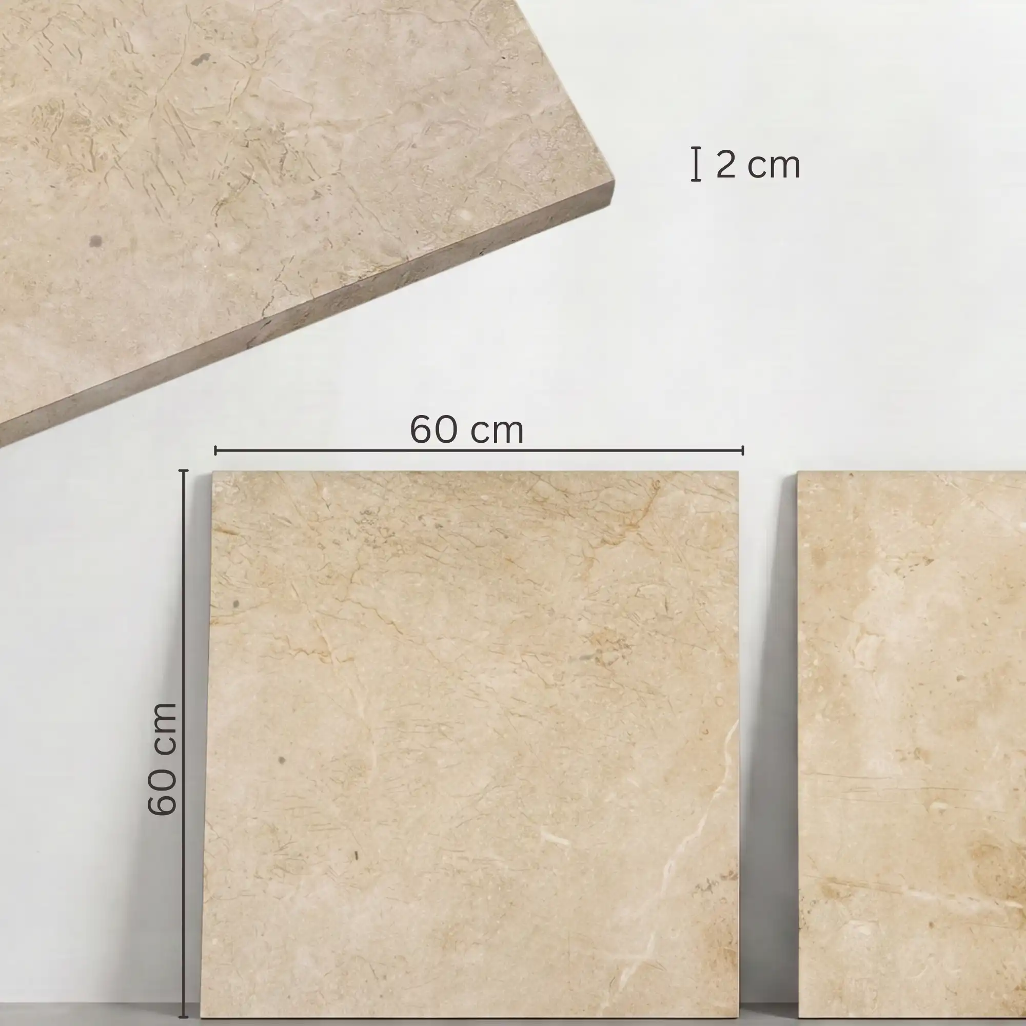 Komplettpaket Terrassenplatte Sand 60x60x2cm - Image 3
