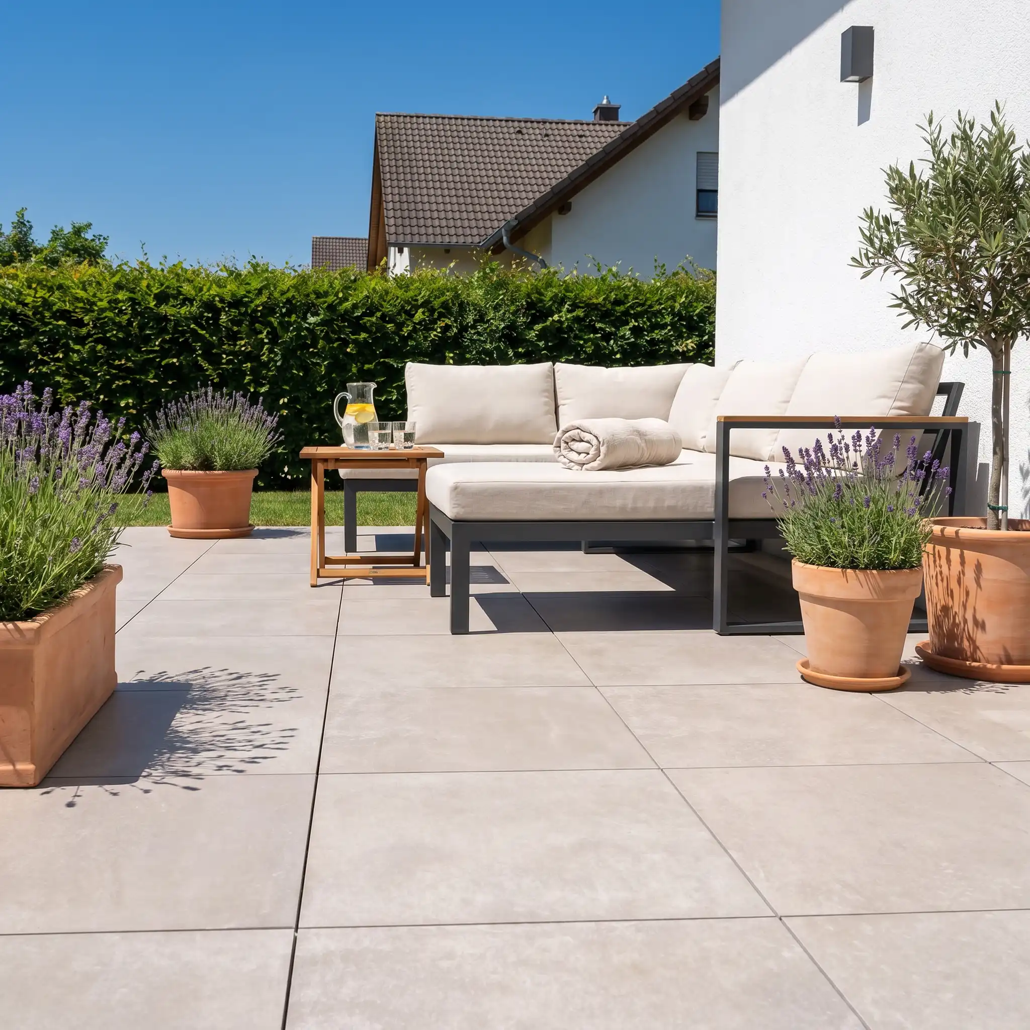 Komplettpaket Terrassenplatte White 60x60x2cm - Image 10