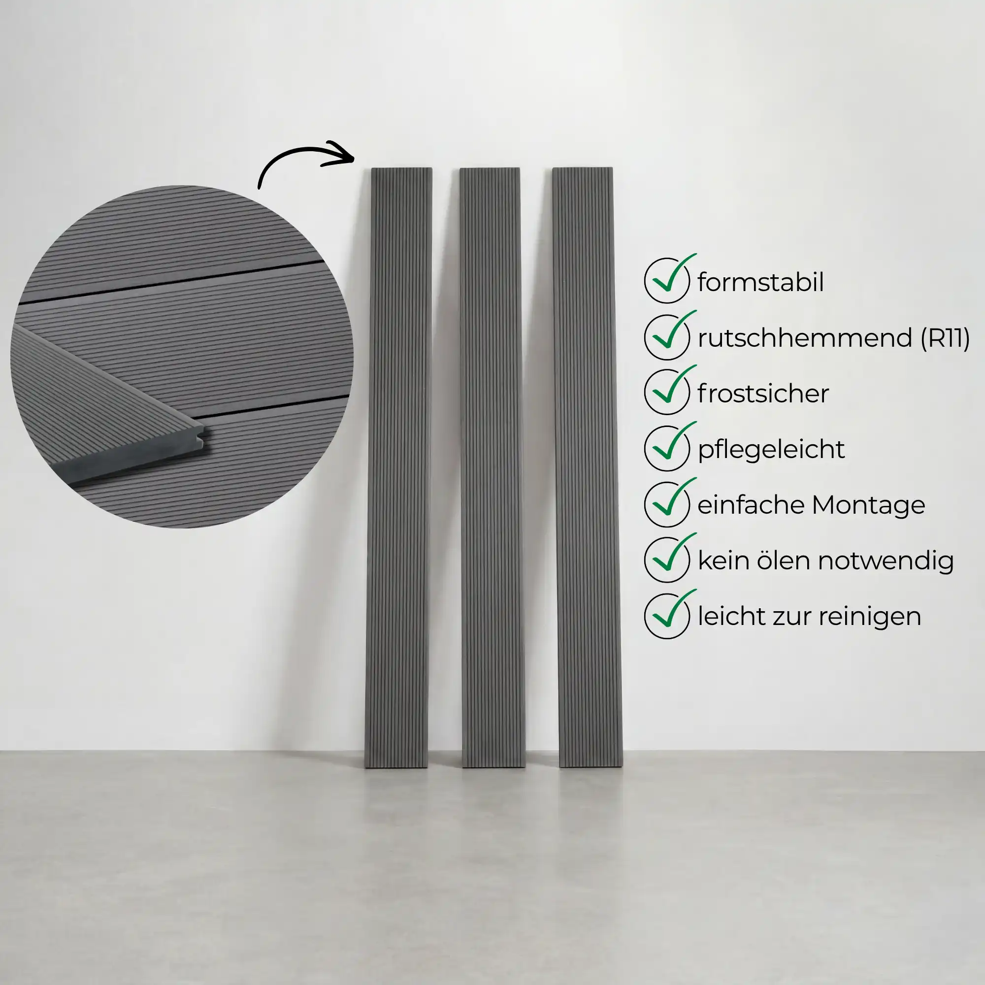 WPC-Komplettset Granit ECO Massivdiele - Image 5