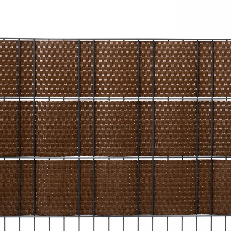 Rattan Sichtschutzstreifen Braun RD01 255cm - Image 2