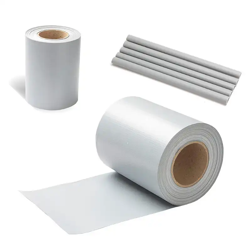 PVC Sichtschutzstreifen für Doppelstabmattenzäune Grau 35lfm