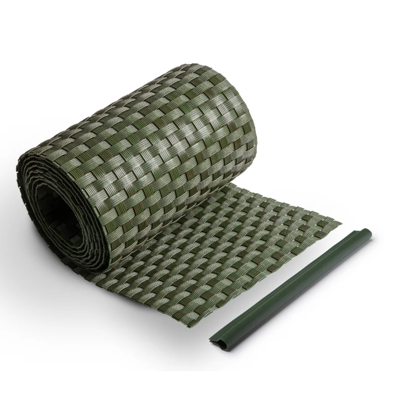 Rattan Sichtschutzstreifen Grün RD12 255cm