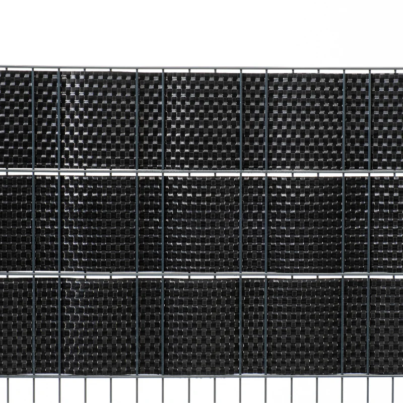 Rattan Sichtschutzstreifen Schwarz RD04 255cm - Image 2
