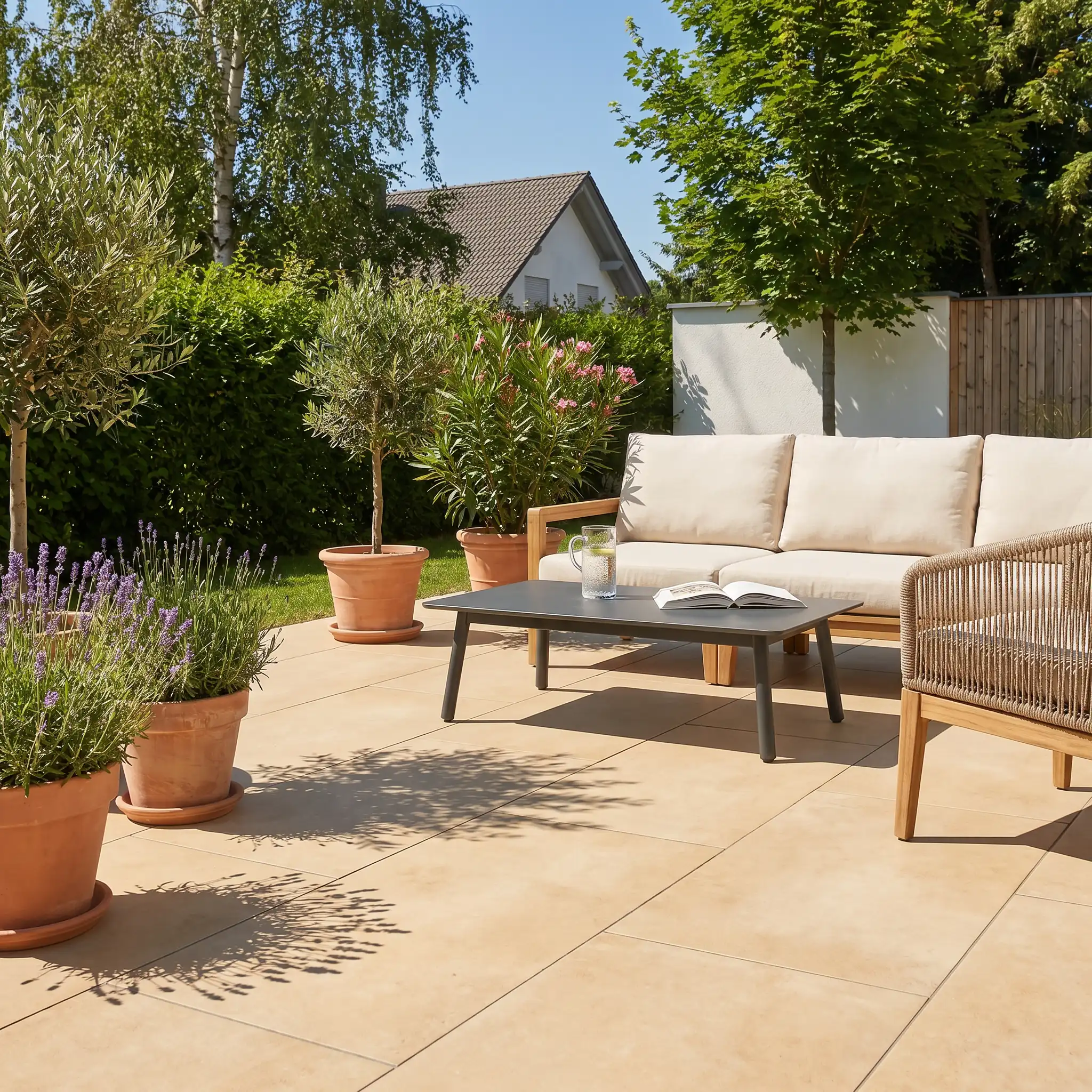 Terrassenplatte Grande Cream 120x60x2cm - Image 9