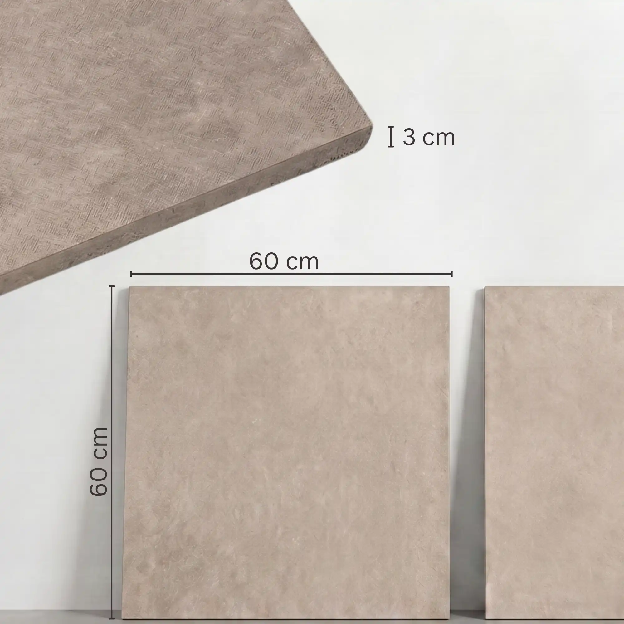 Extra Starke Terrassenplatte Light – 60×60×3 cm | Befahrbar & Hochbelastbar - Image 3