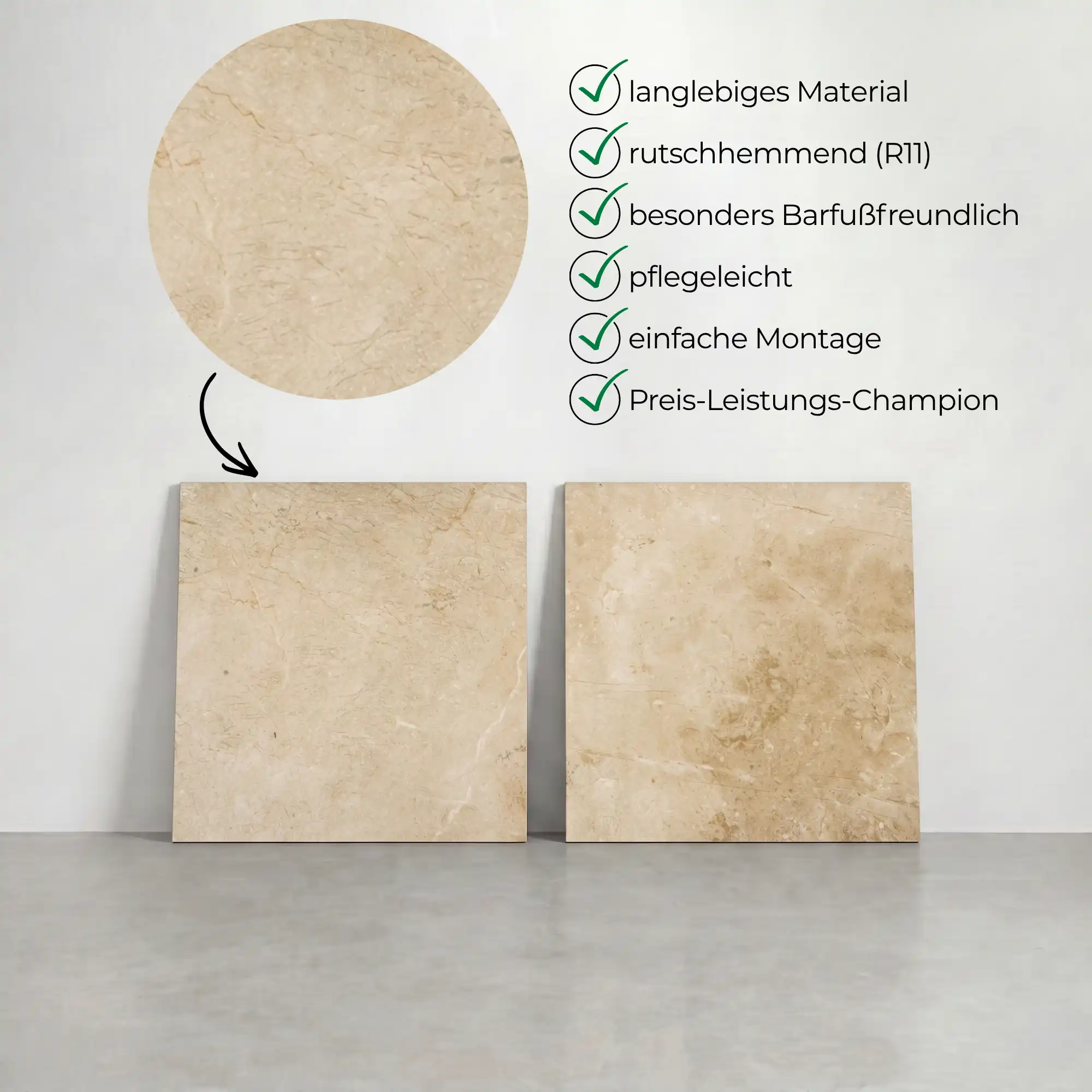 Terrassenplatte Sand 60x60x2cm - Image 4