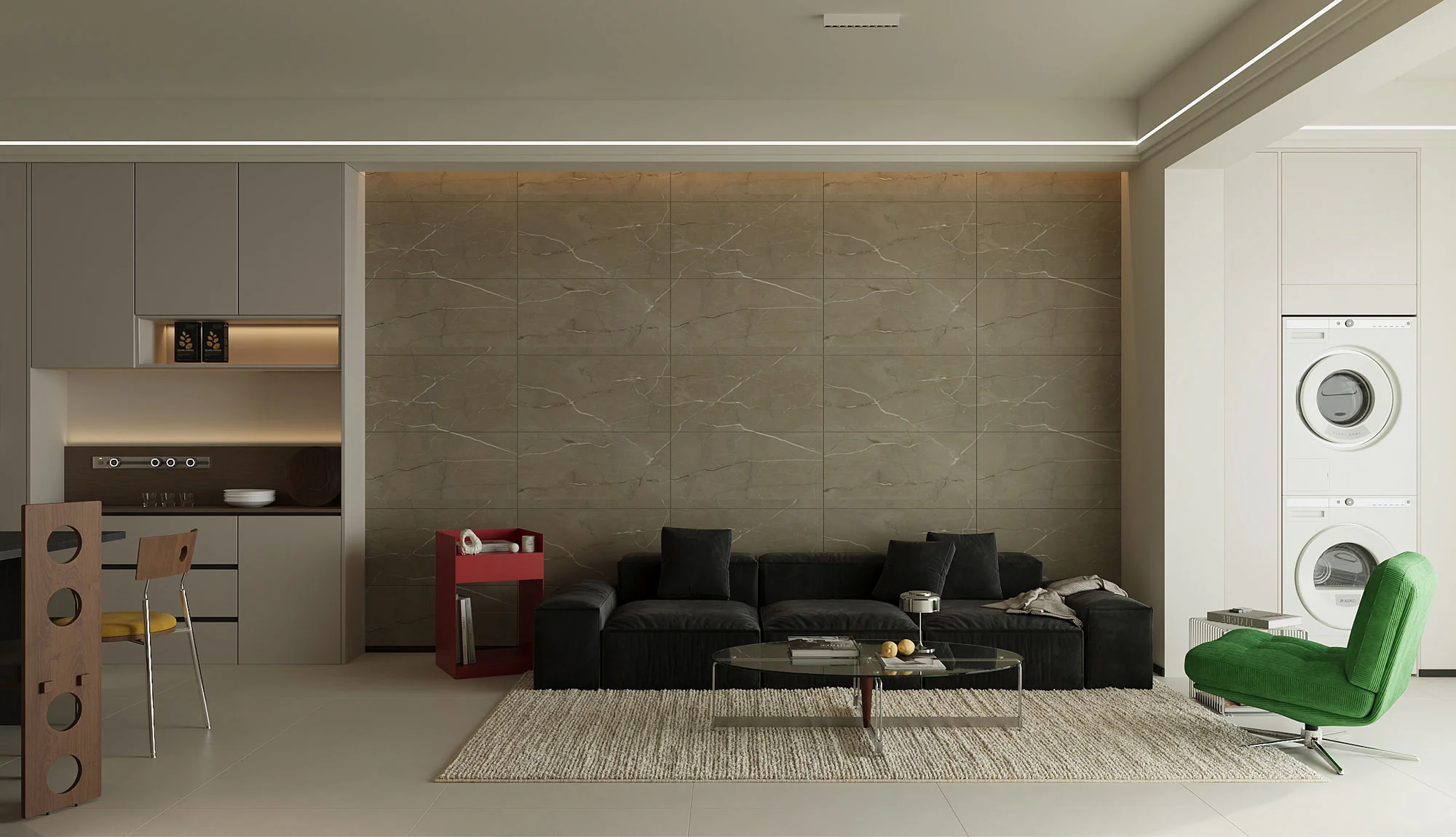 SPC-Wandverkleidung Marmor Braun 800x400mm - Inhalt 1,92m² - Image 8