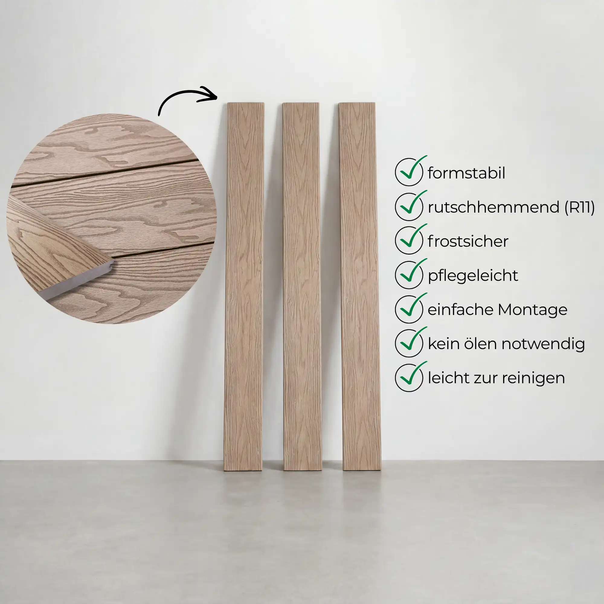WPC-Komplettset Karamell Terra Massivdiele - Image 5