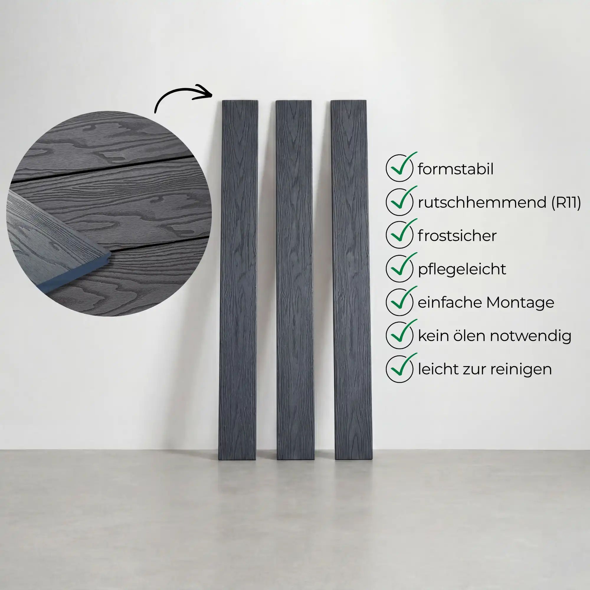 WPC-Komplettset Platin Terra Massivdiele - Image 5