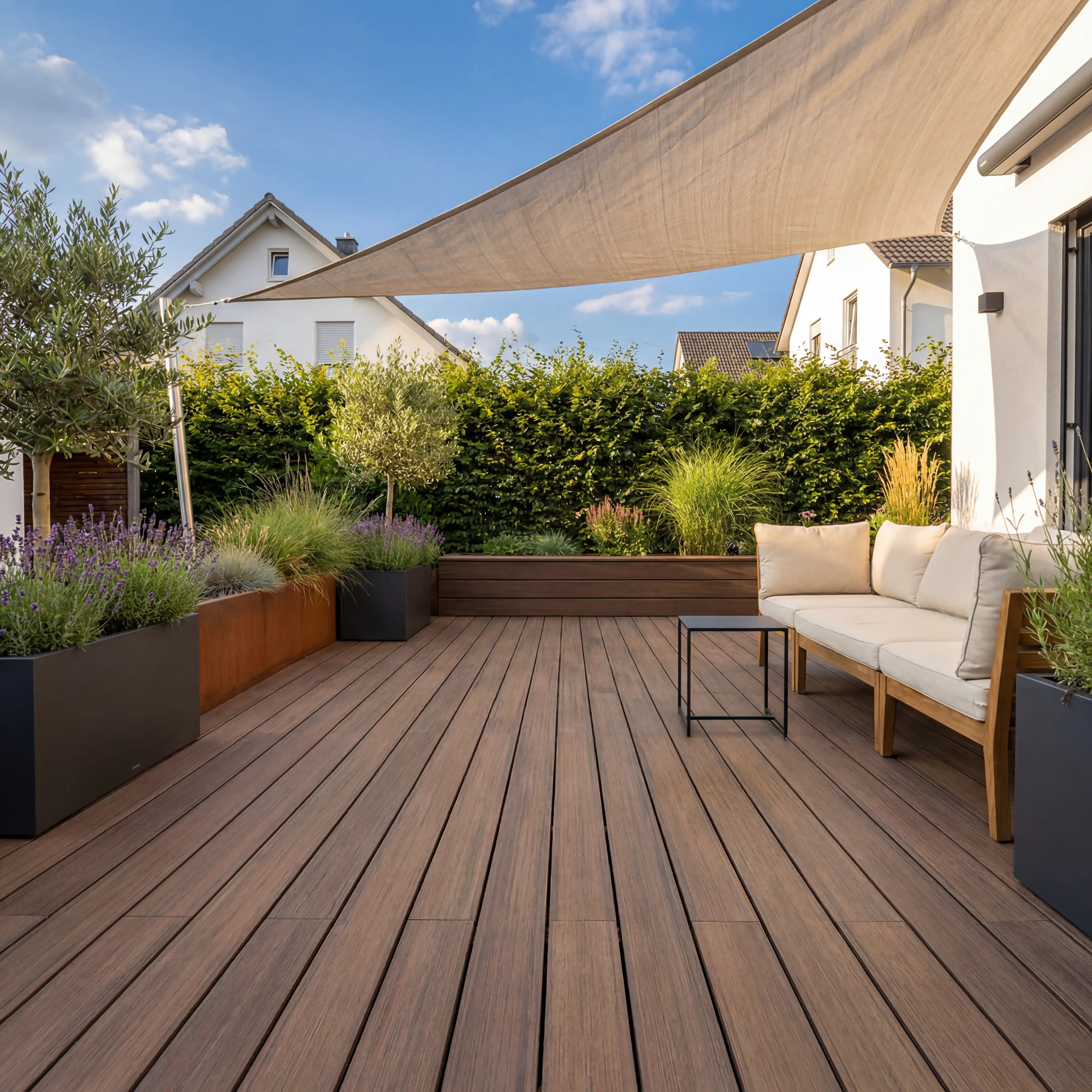 WPC Terrassendiele Massiv Antik Natur - Image 10