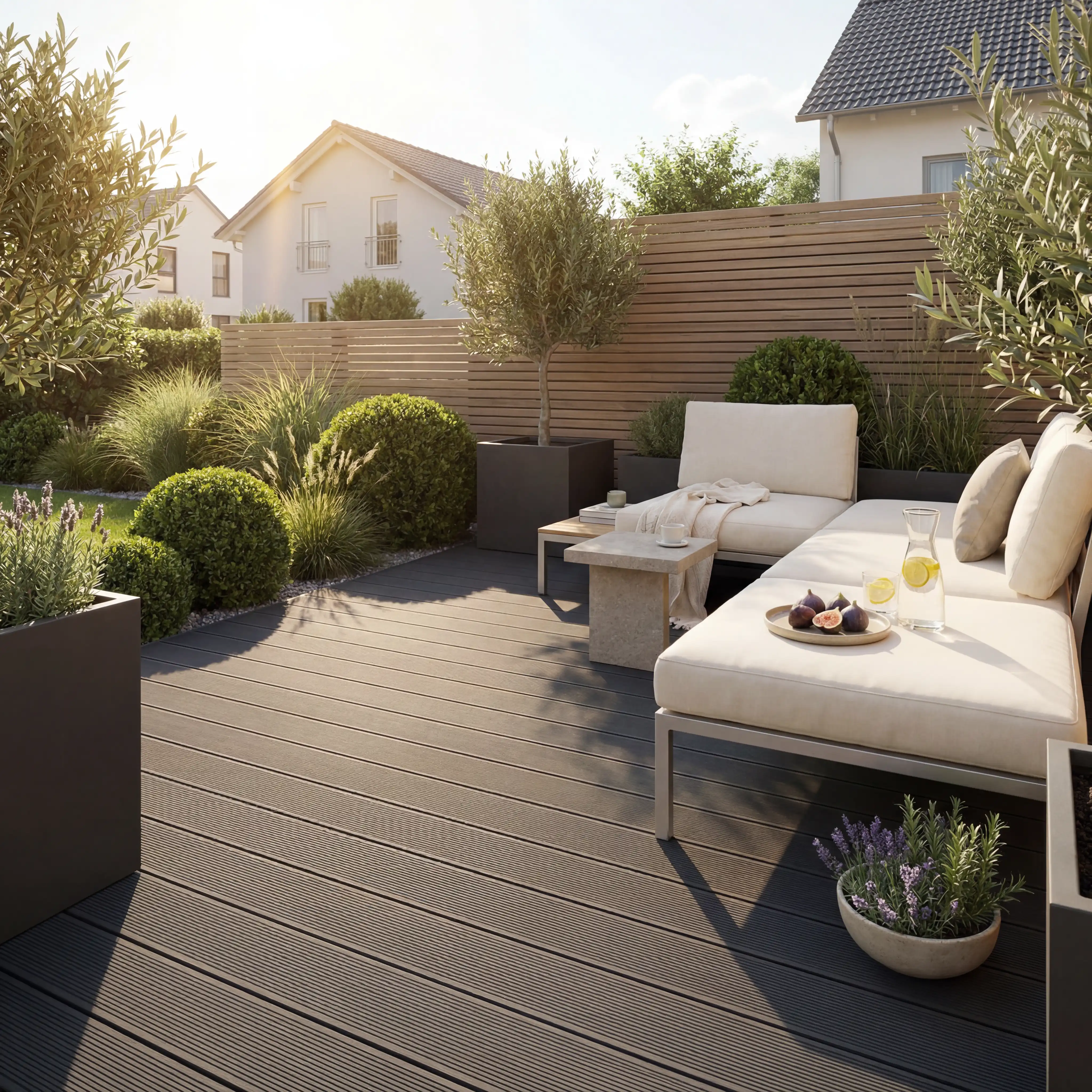 WPC Terrassendiele Massiv ECO Anthrazit - Image 10