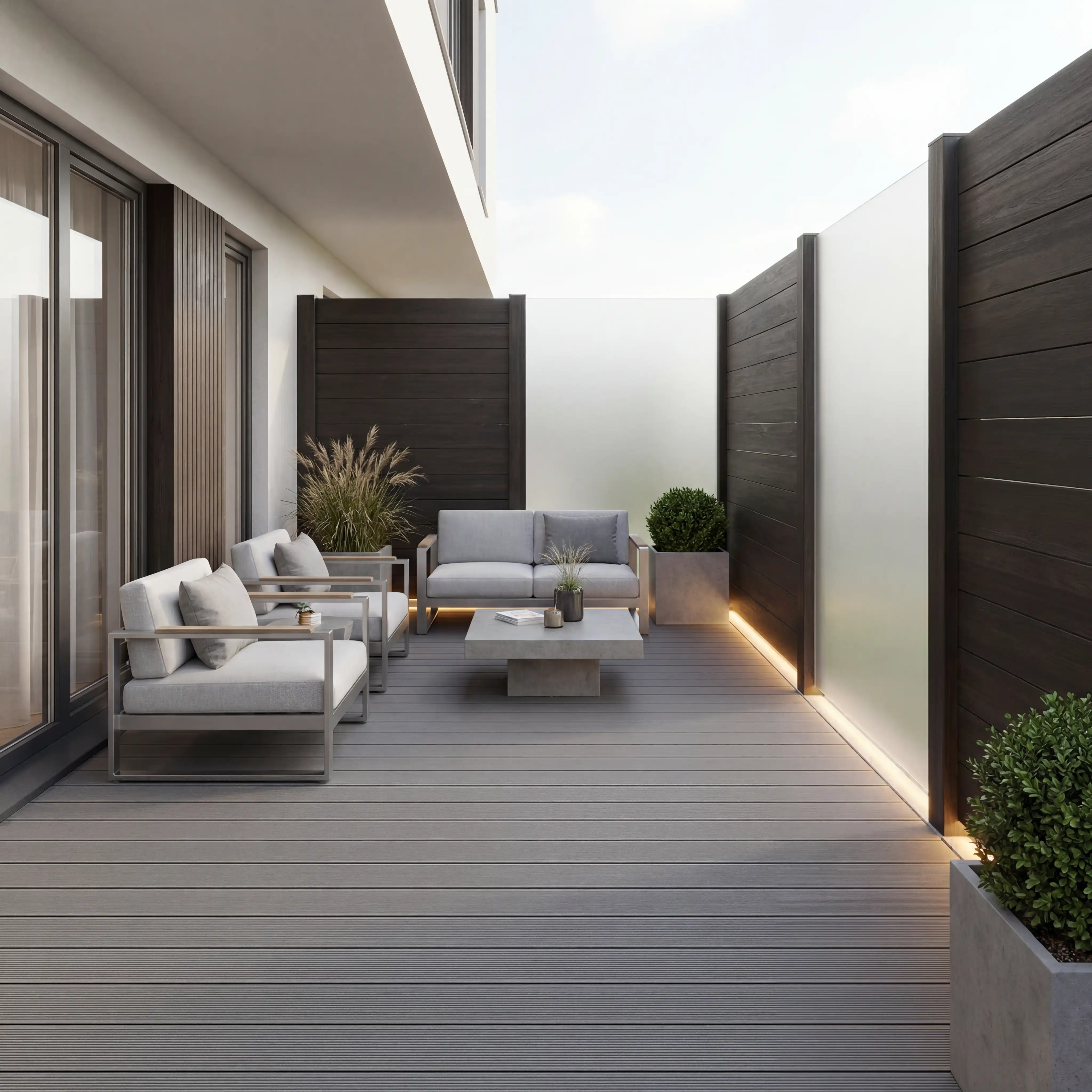 WPC Terrassendiele Massiv ECO Granit - Image 11