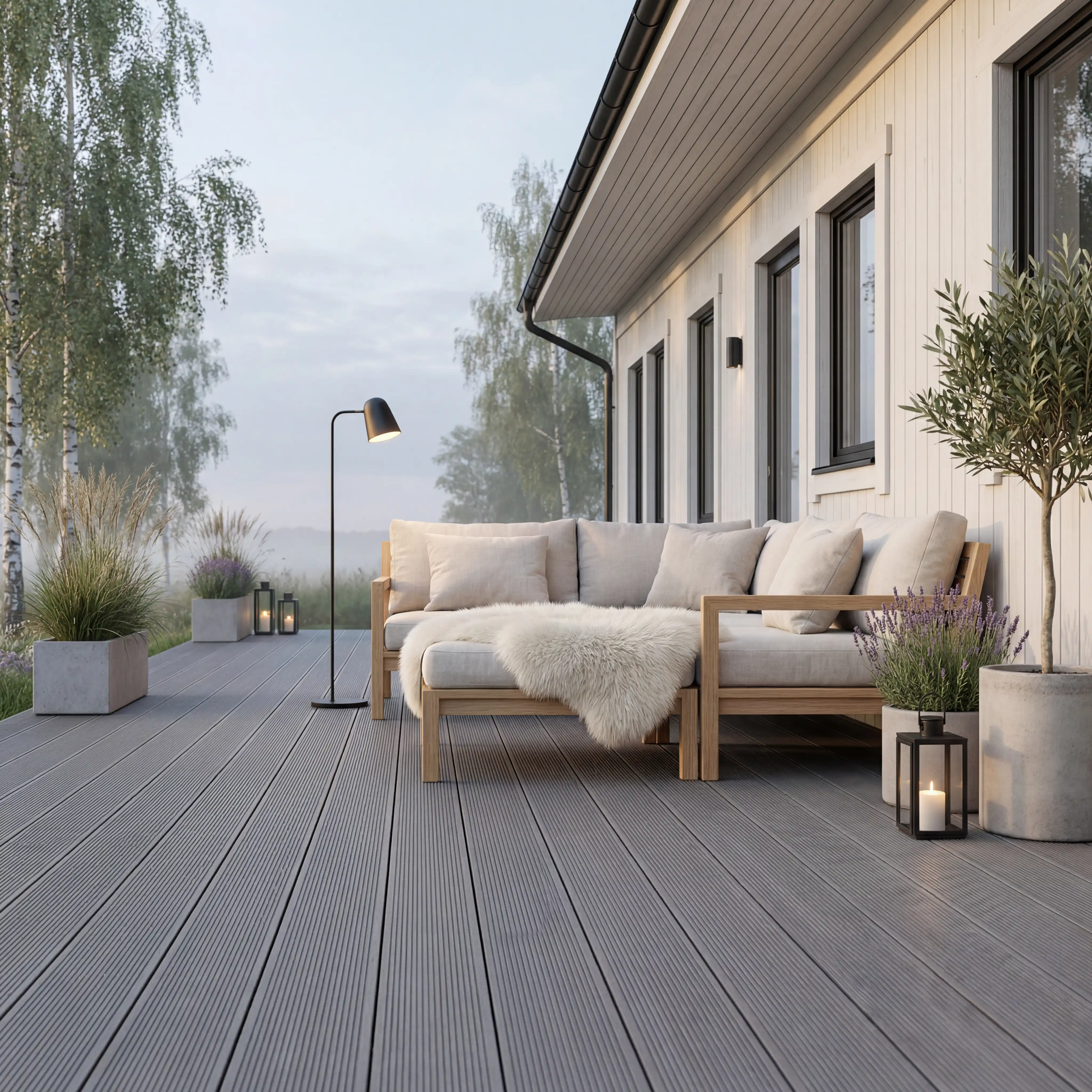 WPC Terrassendiele Massiv ECO Granit - Image 7