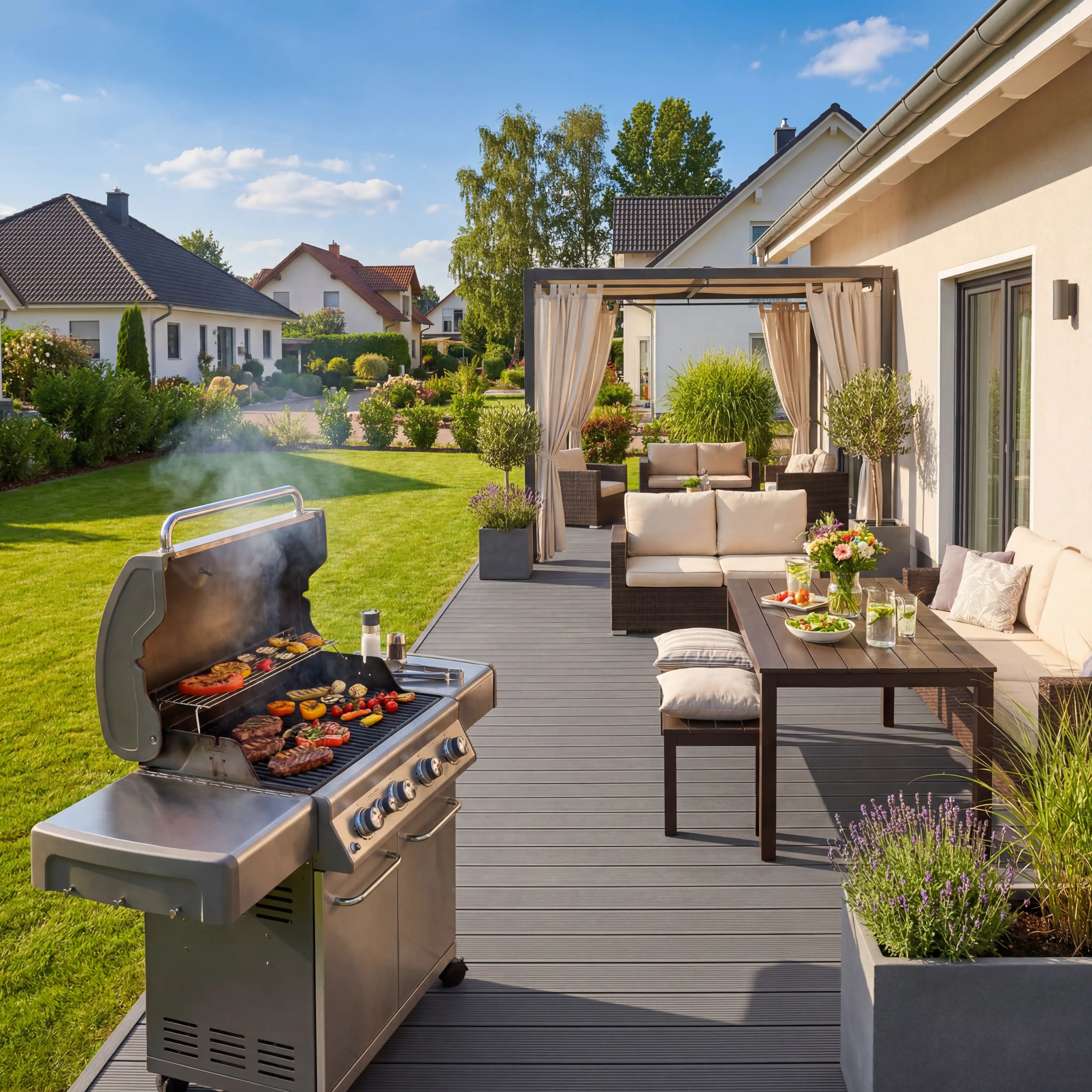 WPC Terrassendiele Massiv ECO Granit - Image 8