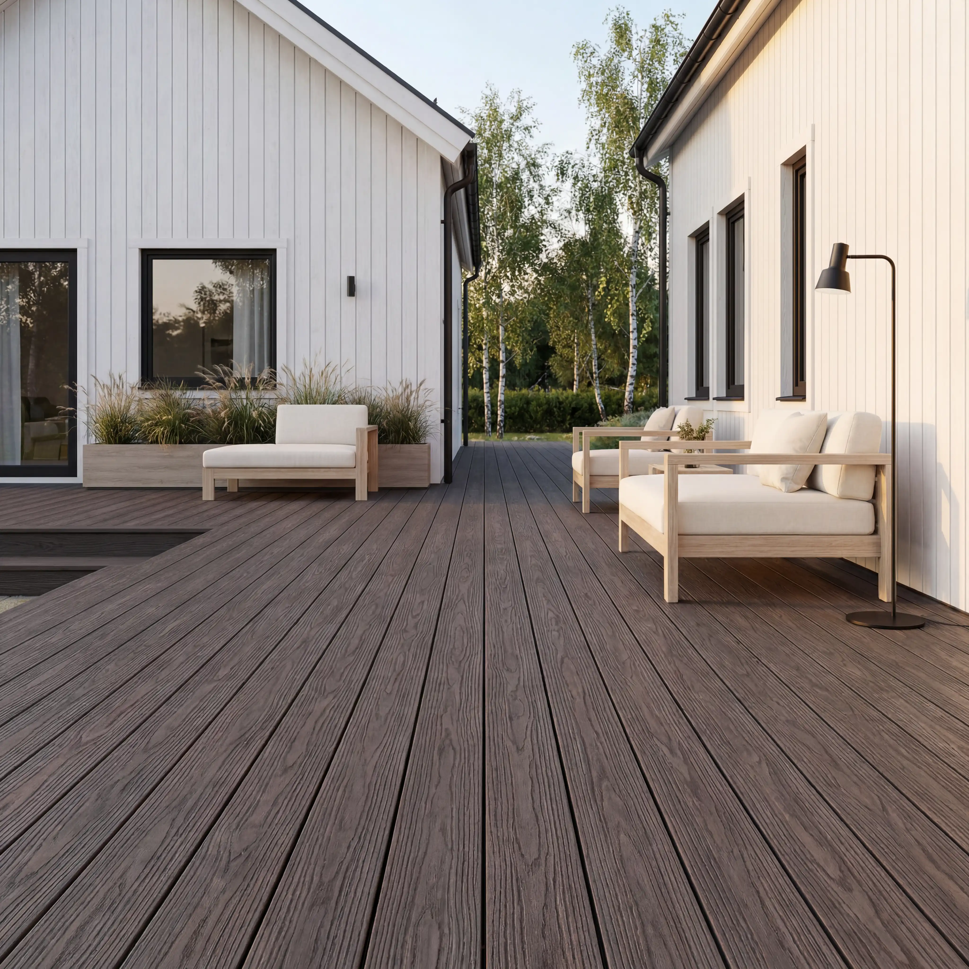 WPC Terrassendiele Massiv Terra Espresso - Image 6