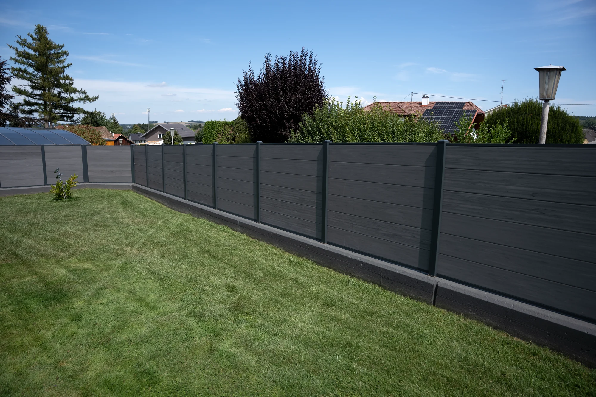 WPC Sichtschutzzaun ENZO Nero - Standard Anthrazit - Image 8