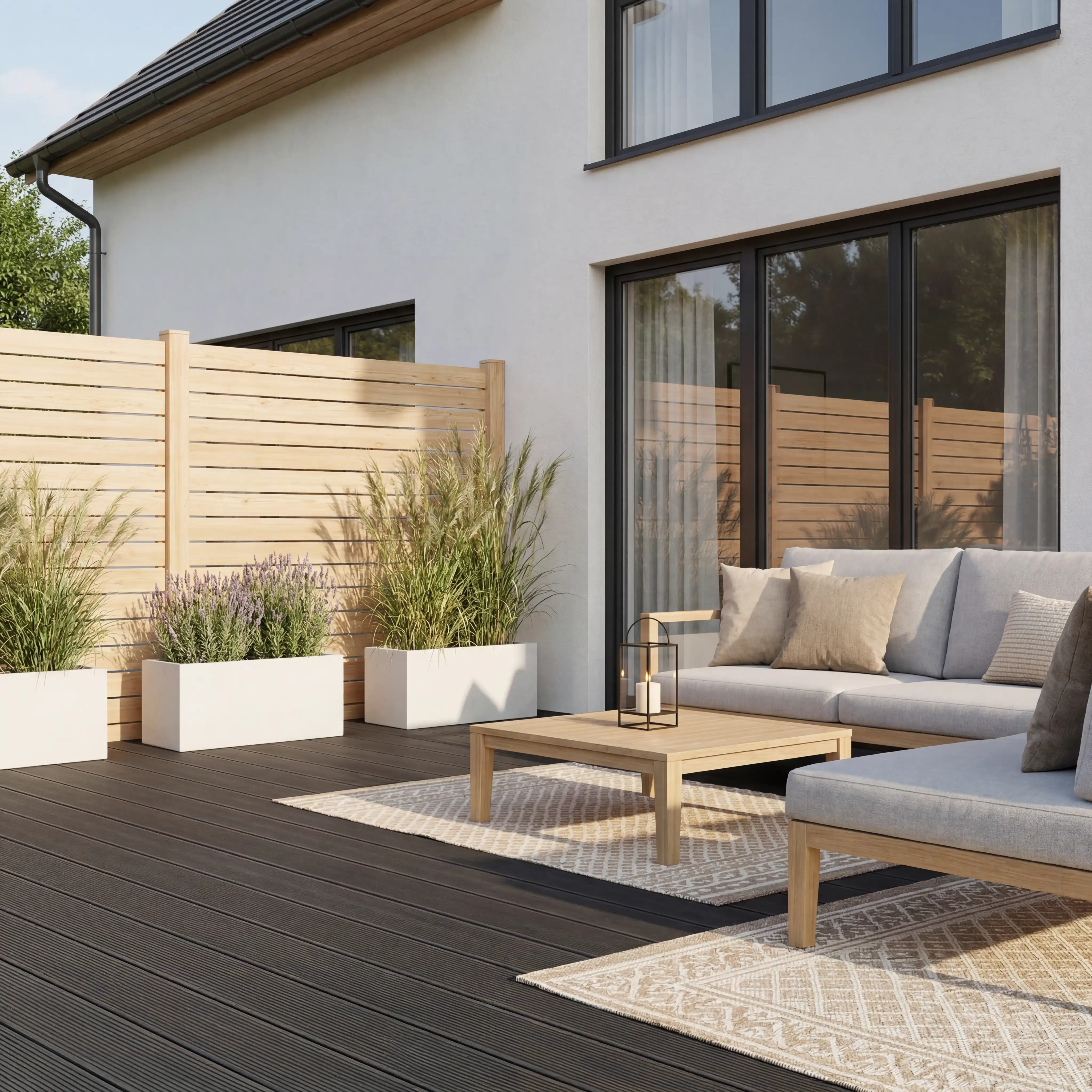 WPC Terrassendiele Hohlkammer Basic Schiefer - Image 7