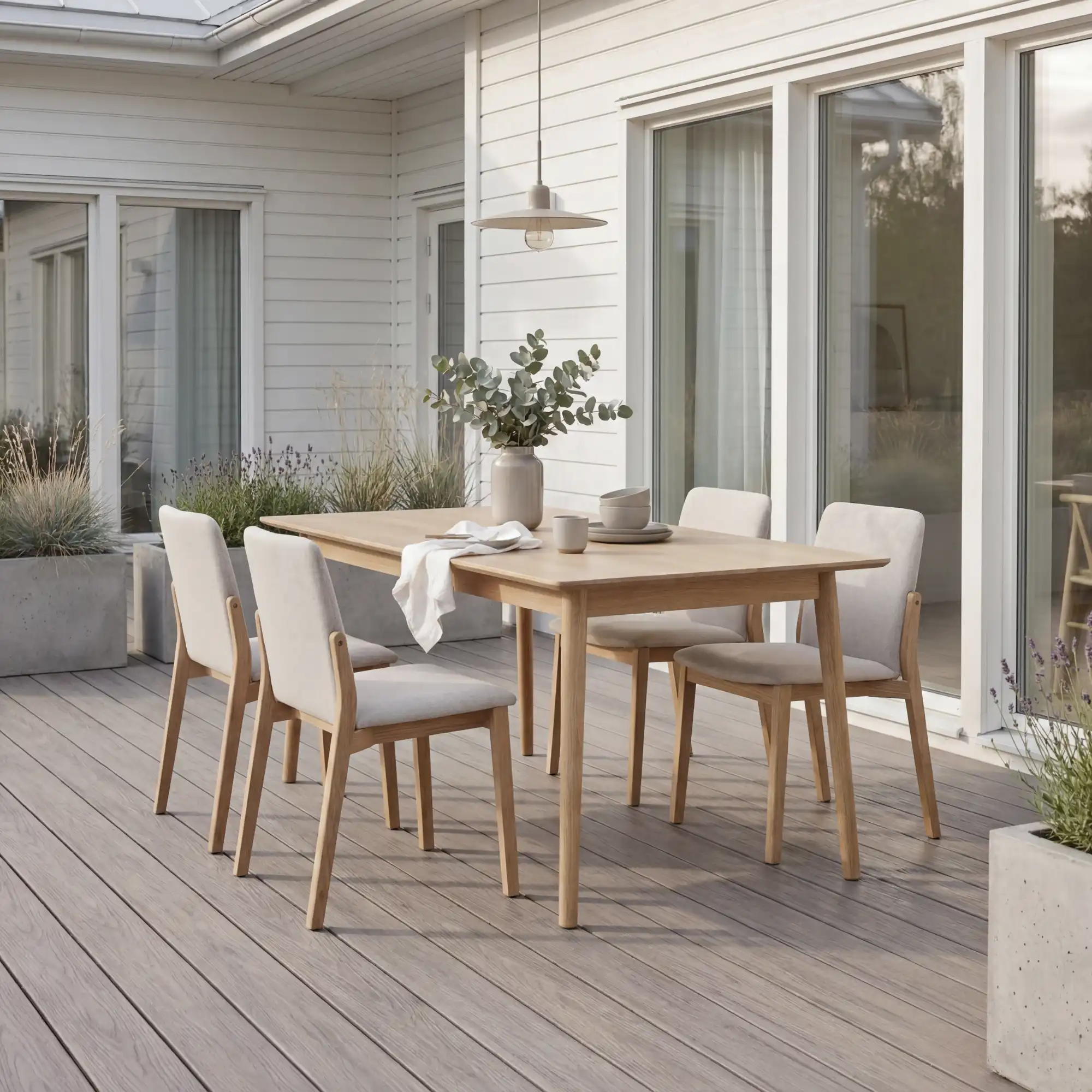 WPC Terrassendiele Hohlkammer Basic Seide - Image 14